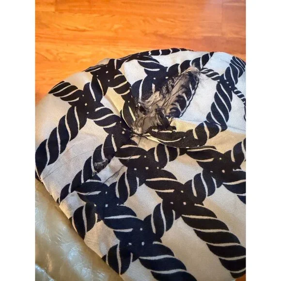 Burberry Bonnie Belt Raincoat Iridescent Cream Detachable Hood Snap Size 12 READ - Picture 12 of 16